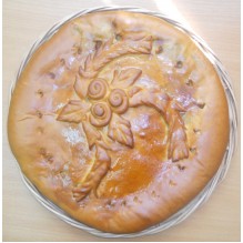 Пирог с яблоками и корицей (сдобное тесто)