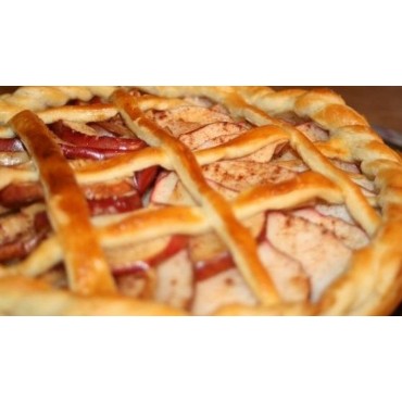 Пирог с яблоками и корицей (слоеное тесто)